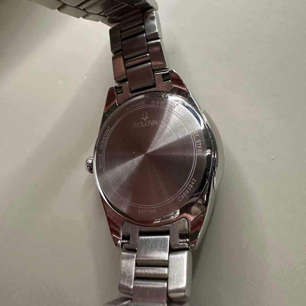 Bulova Sutton Black Mother of Pearl Dial Women's Watch - Picture 6 of 6